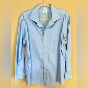 Brooks Brothers Button-Down light blue dress shirt. Size 17 neck 34 sleeve.